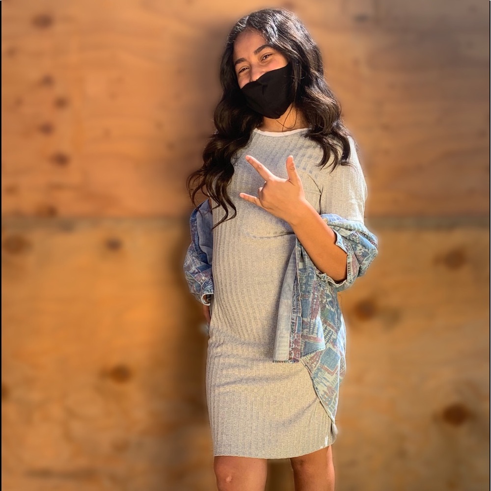 Grey Forever 21 Dress